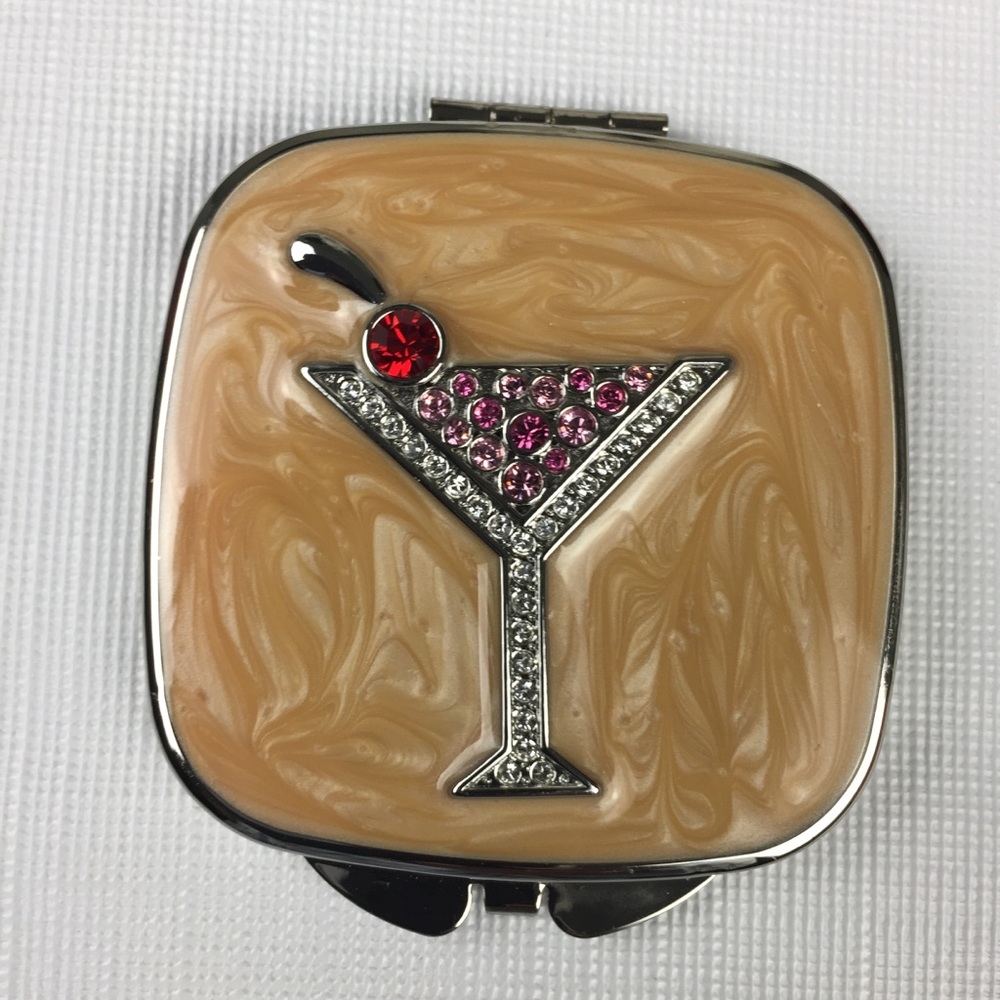 Argento SC compact mirror Swarovski elements